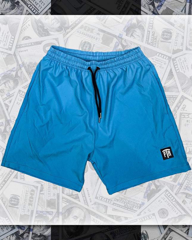 FTR LOGO NYLON SHORTS (BLUE)
