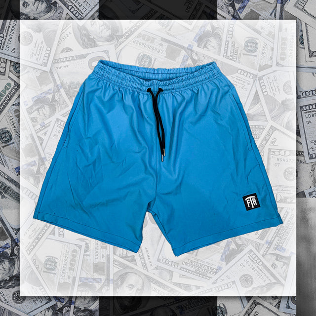 FTR LOGO NYLON SHORTS (BLUE)