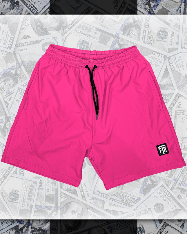 FTR LOGO NYLON SHORTS (PINK)
