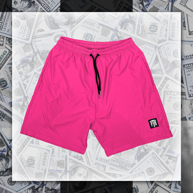 FTR LOGO NYLON SHORTS (PINK)
