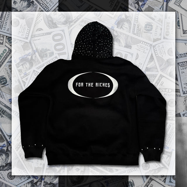 RHINESTONE FTR HOODIE (BLACK)